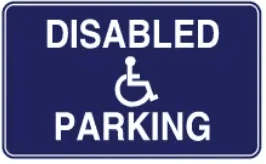 ACCESS - DISABLED & PARKING – Part No. AS 4